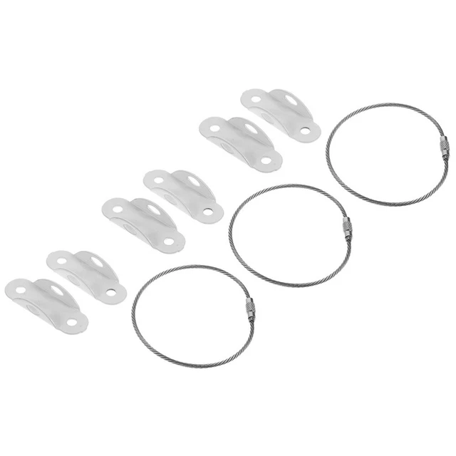 HOTUT Sangles De Sécurité De Meubles, 12 Kit Sangle Anti-Basculement De Meuble En Métal, Lourd Devoir Sécurité Ancrages Muraux, Pour Protection Des Bébés Animaux, Pour Cabinet, Dresser, Bookshelf