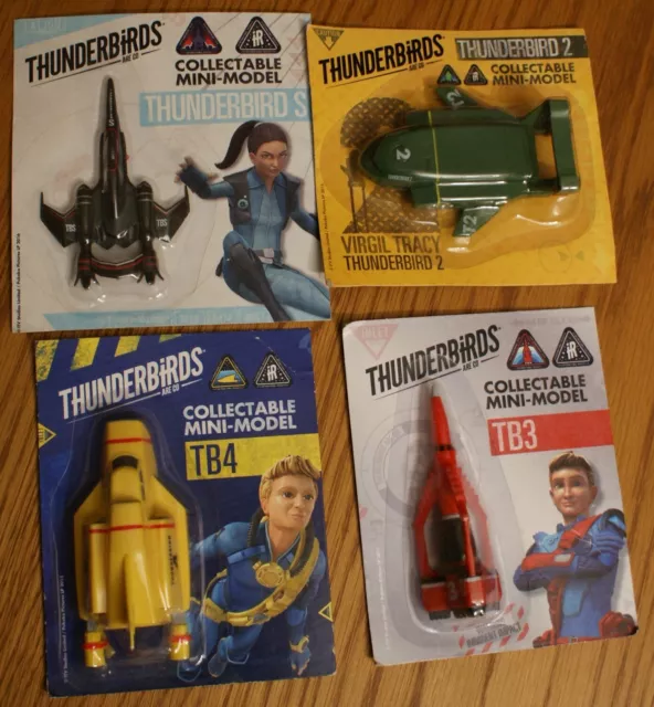 Thunderbirds are go Collectable Models set of 4