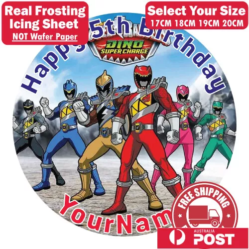 Power Rangers Personalised Birthday Edible Image Cake Topper Frosting Icing