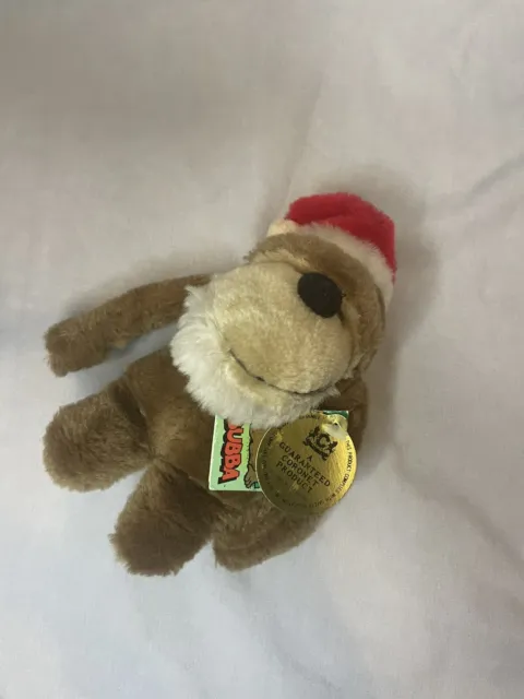 1982 WALLACE BERRIE BUBBA Stuffed GORILLA Monkey Ape Hugging Arms Christmas Tag