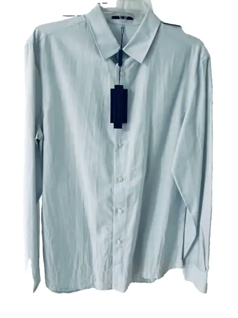 Elie Tahari Men's Button Shirt S Baby Blue New with tags price at $248