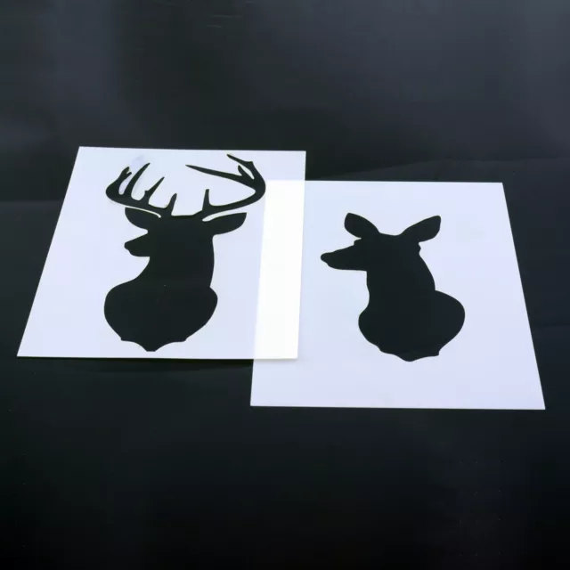 Hirschschschschschablone Hirsch Rehe Tiere Mylar Blatt Malerei Kunsthandwerk 190 Mikrometer