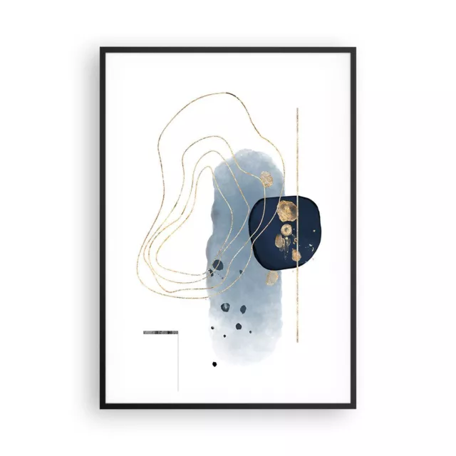 Cuadro Poster de Pared 70x100cm P�ster Marco Abstracci�n Moderno Pedazo Wall Art