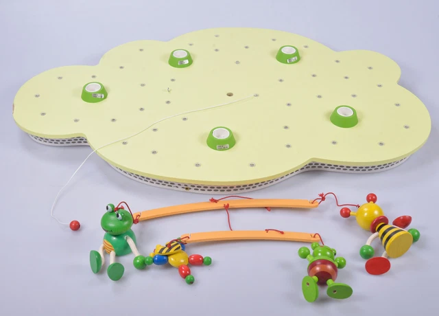 Lampada da soffitto Elobra bambini nuvola lampada bambini verde cellulare con luce notturna lampada LED