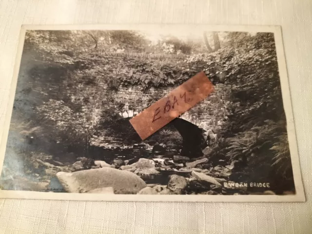 EWDEN BRIDGE BILTCLIFFE PENISTONE REAL PHOTO POSTCARD - Stocksbridge Sheffield