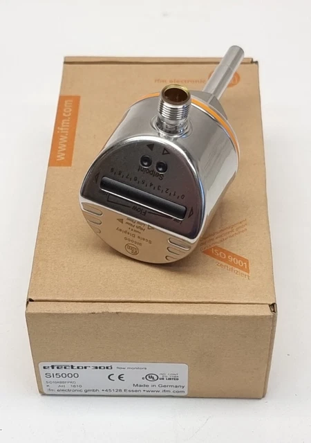 IFM EFECTOR 300 SI5000 Series Flow Switch Gas & Liquid Flow Monitor ...