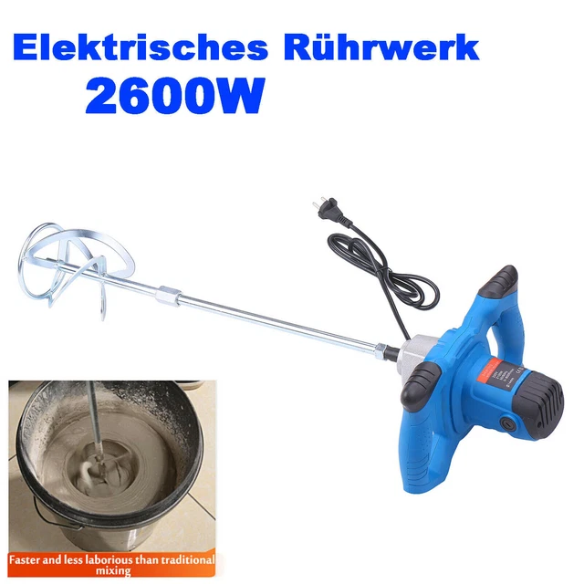 M langeur / Malaxeur Pl tre 6-Speed 2600W hautes exigences CIMENT - MORTIER