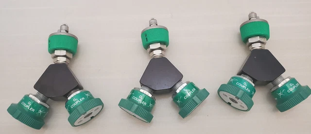 Precision Medical Fittings Part 2163 O2 Coupler Fittings (2) female, (1) male