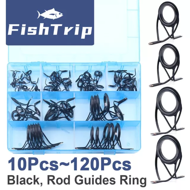 40 PCS/LOT 1.8MM-3.2MM Fishing Rod Guides Top Tips Spinning