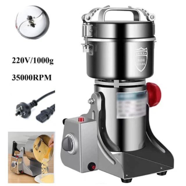 1000G Home Flour Mill Machine  Cereal Corn Wheat Crushing Grinding Grain Grinder