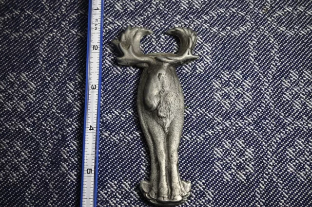 Vintage Beer Bottle Opener with Moose Motif. Canada. Heavy metal