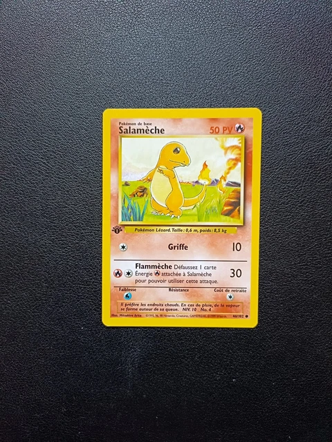 Pokemon Card SALAMECHE 46/102 Wizards Base Set EDITION 1 EN NM