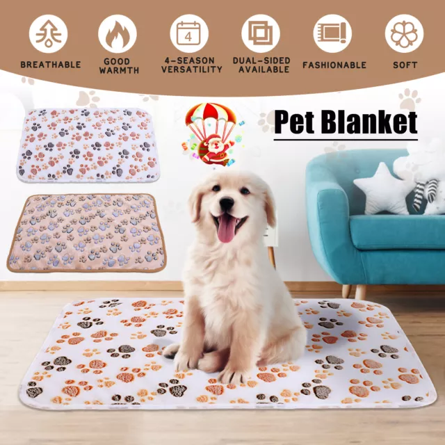 Pet Dog Bed Mat Self Warming Soft Flannel Pad Blanket Cat Bed Cushion Washable