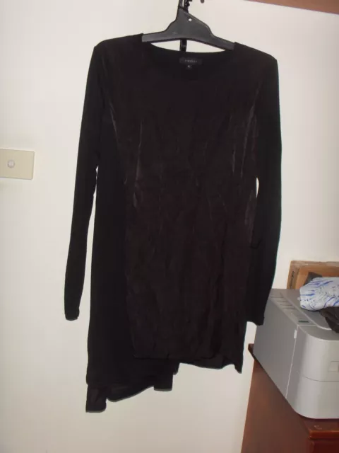 TIRELLI, Black Overlay Dress, Size XL