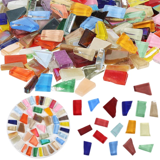 VERRE ROND CARREAUX De Mosaïque Pour L'artisanat En Vrac D'époque