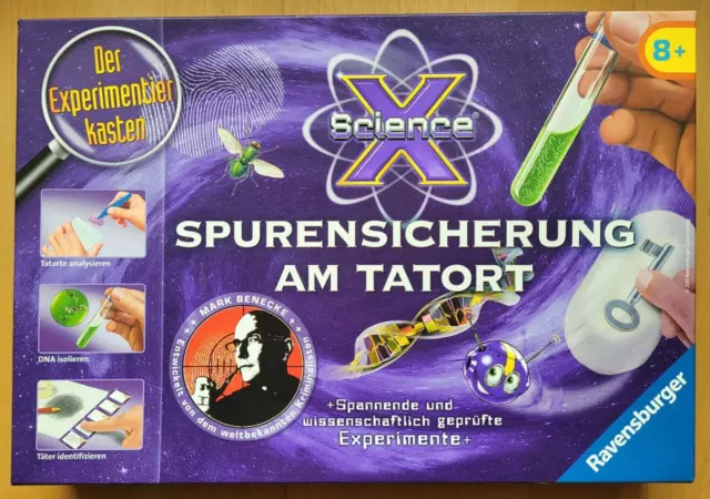 Ravensburger ScienceX Spurensicherung am Tatort Experimente Detektiv NEUWERTIG 2