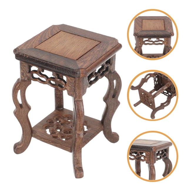 Petit Support En Bois Pour Livre, Pot De Fleur Ou Jardinière – 6x3.5x2.5cm