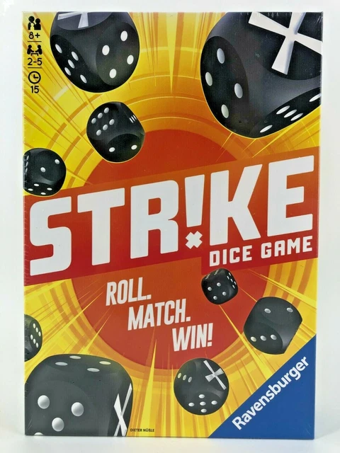 Ravensburger® Strike Würfelspiel | Familienspiel für 2-5 Spieler ab 8 Jahren