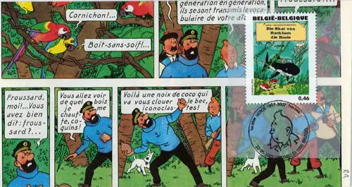 FDC BELGIQUE "100 ans Hergé - TINTIN Trésor de Rackham le Rouge" 2007 (TYPE 17)