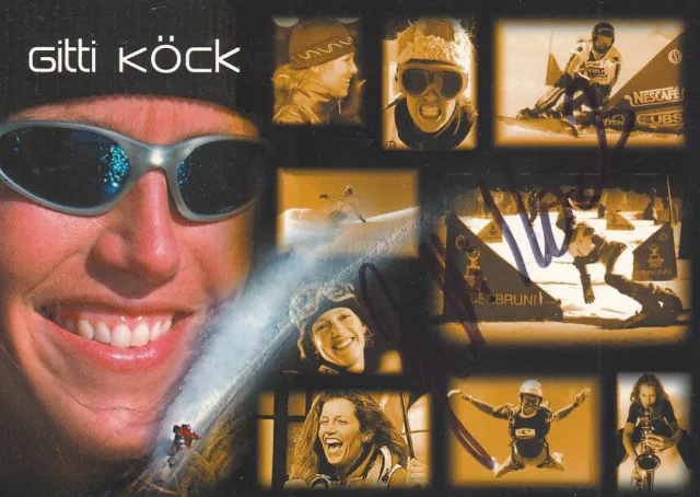 Gitti KÖCK - Österreich, Bronze Olympia 1998 Snowboard, Original-Autogramm!