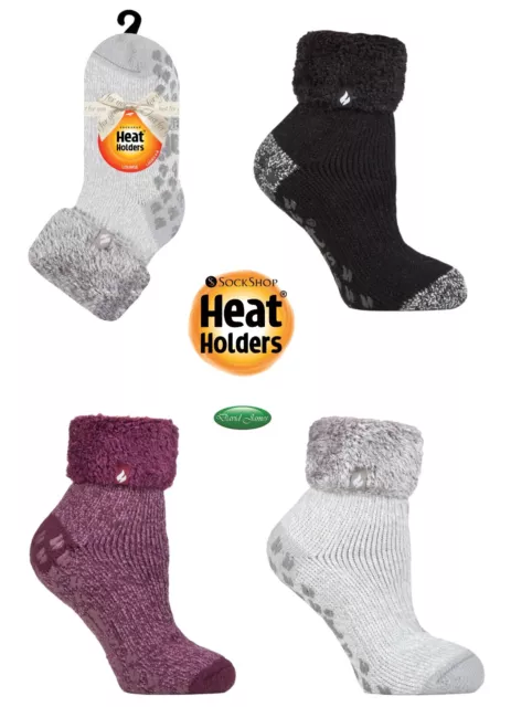 Ladies Thermal Warm Heat Holders Gripper Lounge Bed Socks QUEENSTOWN