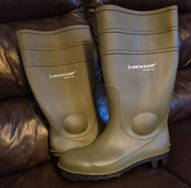 Dunlop Mens New Waterproof Dog Walking Wellies Rain Mud Snow Wellington Boots