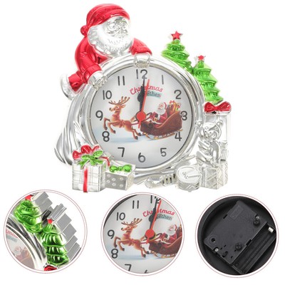 Con Luce Notturna Muto 5 Pollici Soggiorno Camera Da Letto Ufficio Decorazione Desktop Casa Bandiera Americana Metallo Creativo Sveglia 12 Cm Rosso 