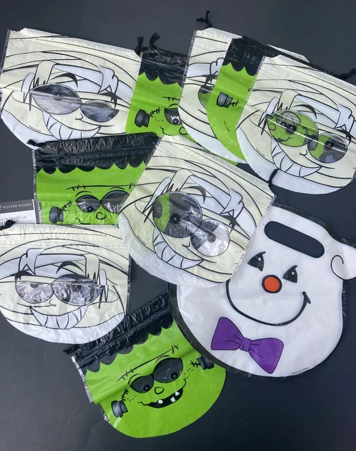 VINTAGE HALLOWEEN CANDY Treat Bags Lot Of 15 Pc, Kmart Brand Ghost