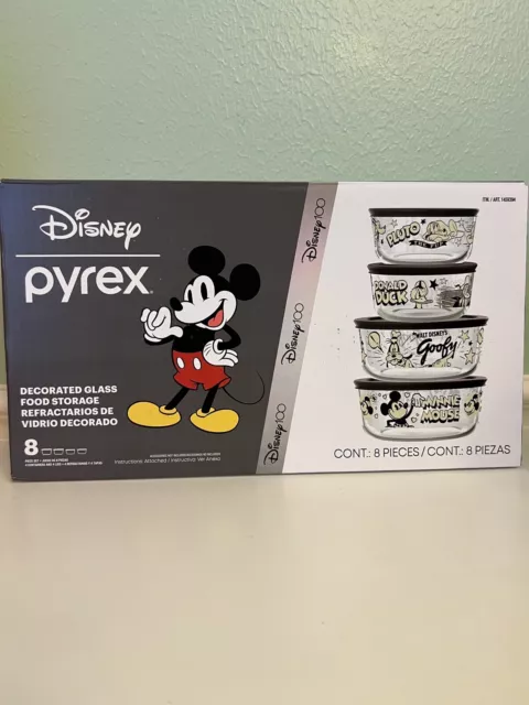 Pyrex 4-pc. Disney's Mickey Mouse Since 1928 Glass Food Storage Set