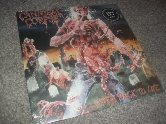 Cannibal Corpse -Eaten Back To Life- Awesome Mega Rare Ltd Ed Vinyl Lp Poster Nw