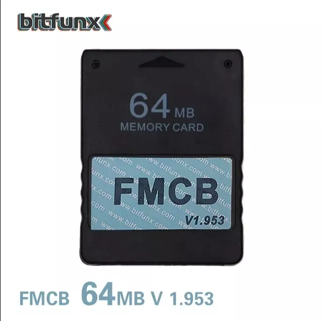 Free McBoot FMCB 1.953 - 1.966 Sony PlayStation 2 PS2 Brand New 64MB Memory Card