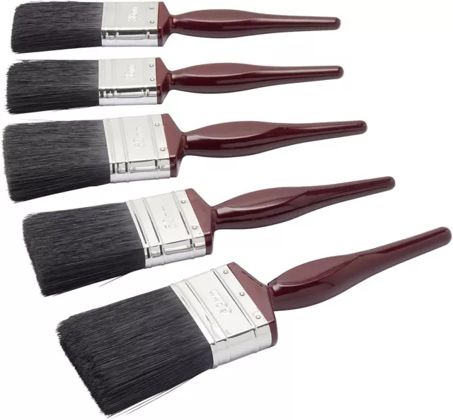 Fit For The Job 5 piece All Purpose Mixed Bristle Paint Brush Set for a Smooth