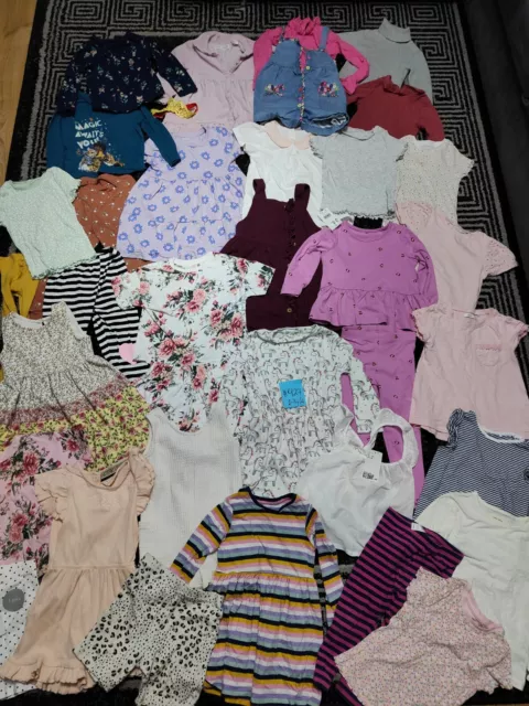#927💜 Huge Bundle Of Girls Clothes 2-3years NEXT GEORGE TU ZARA LAURA ASHLEY
