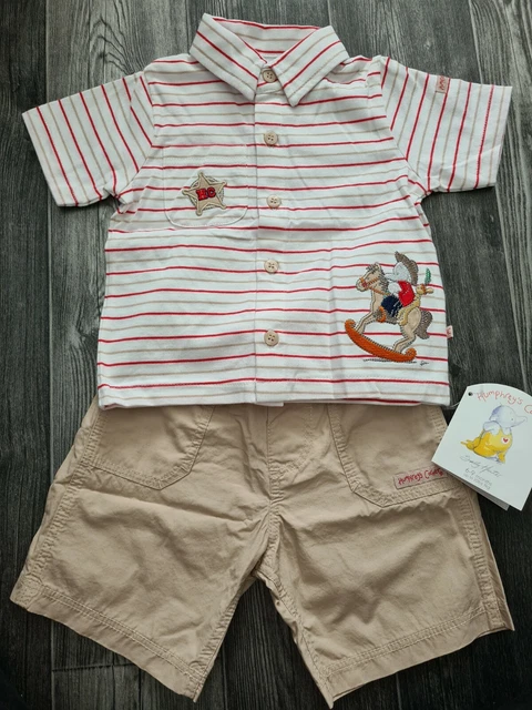 Bnwt Humphreys Corner Rides Again Top & Shorts 6-9 Months Holiday Gift Twins