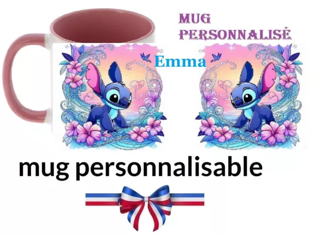 Mug Tasse céramique, Mug Enfant Personnage, Stitch Heureux