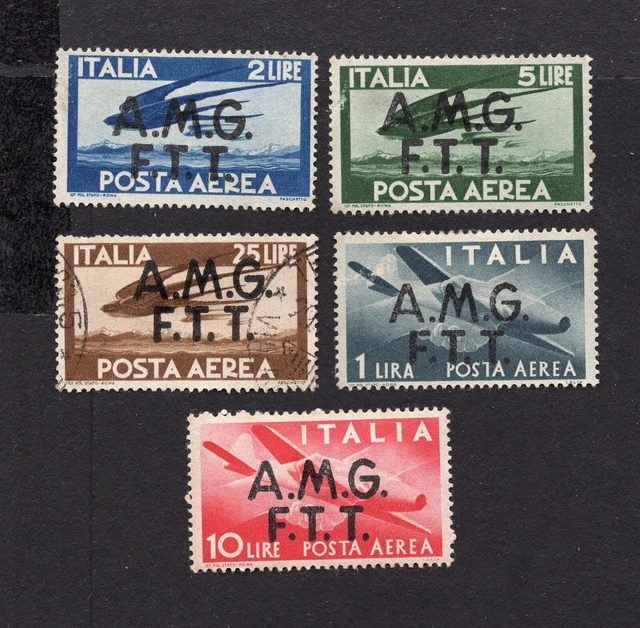 Italy, Trieste (Zone A) 1947 set of 5 stamps Mi#18-22 MH/used CV=9$
