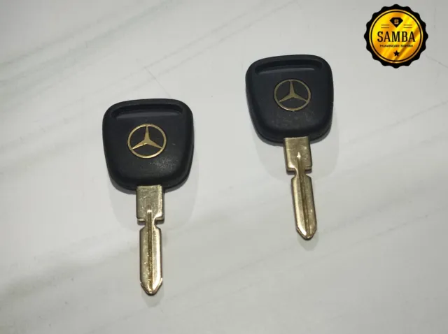 Vintage Blank Key Uncut For Mercedes-Benz / Mercy W107, W124, W126, W129, W140