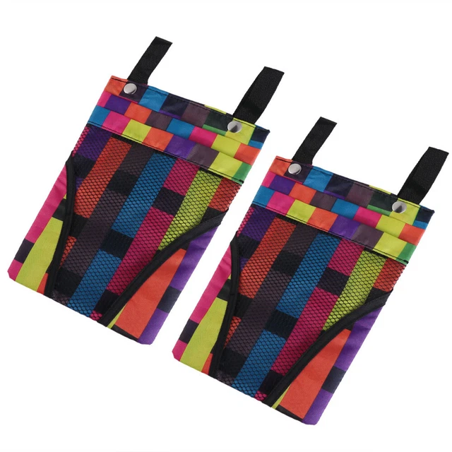 2 Pcs Mountain Bike Frame Bag Handlebar Pouch Hanging Bicycle Basket 2