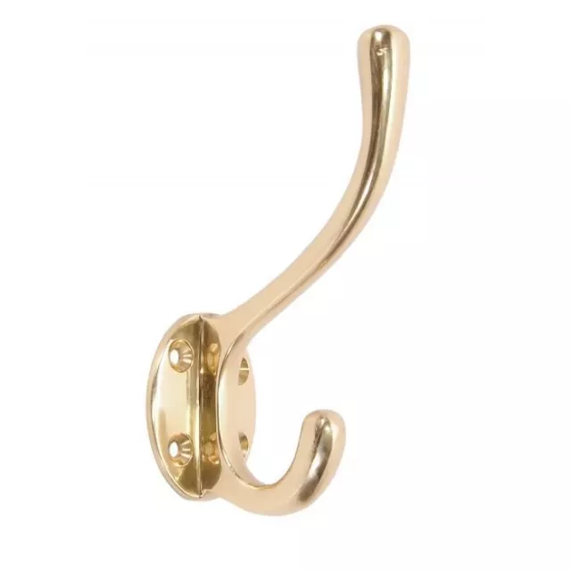 Polished Chrome Solid Brass Hat and Coat Hook