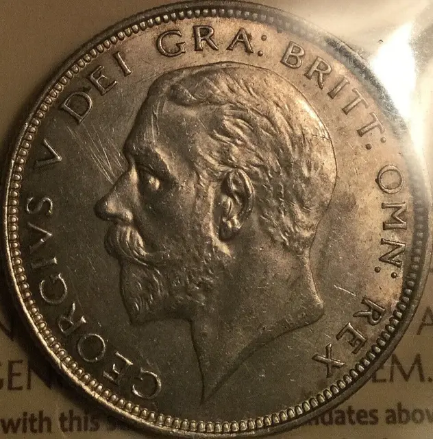 1927 Great Britain George V .500 Silver Half Crown - ICCS MS-62 Light marks