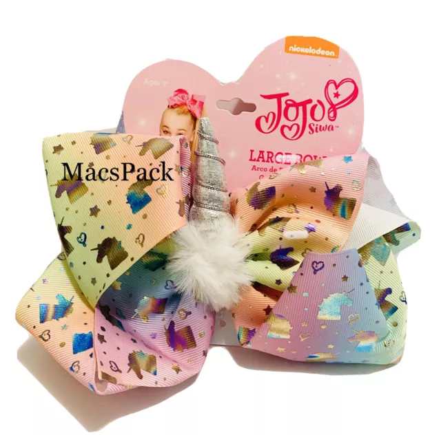 JOJO SIWA Bow Unicorn Hair Bow Authentic