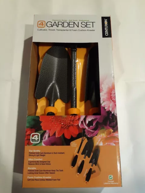 Centurion Pro Garden Tool Set Includes 4 Pieces Ergonomic Lightweight Heavy