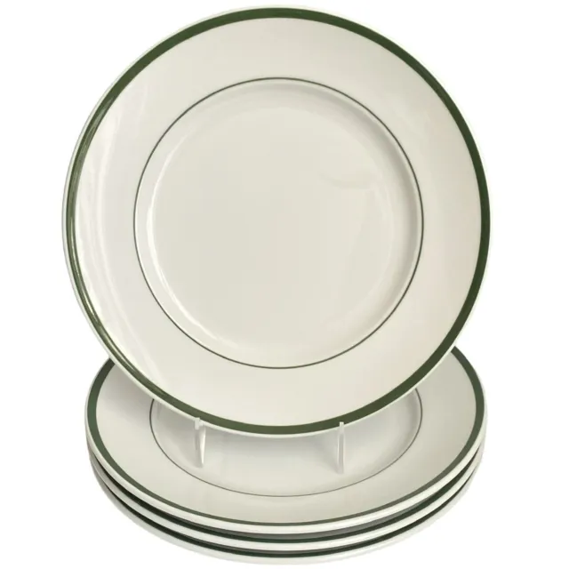 WILLIAMS SONOMA BRASSERIE Green Dinner Plates 11” Set of 4 Japan Verge Band  £55.61 - PicClick UK
