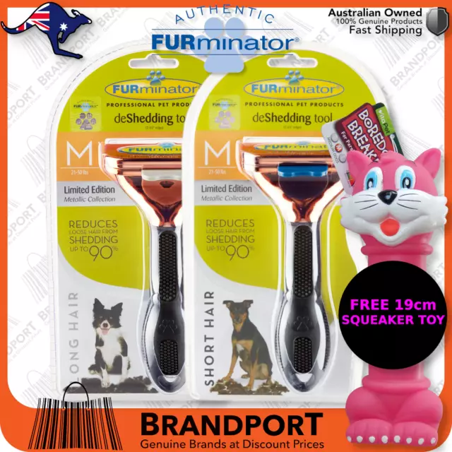 FURminator Deshedding Tool Brush Comb for Medium DOGS choose long/short hair✅AUS