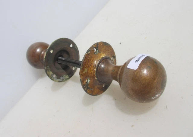 Antique Brass Door Knobs Handles Plates Vintage Old Bronze Victorian Vintage