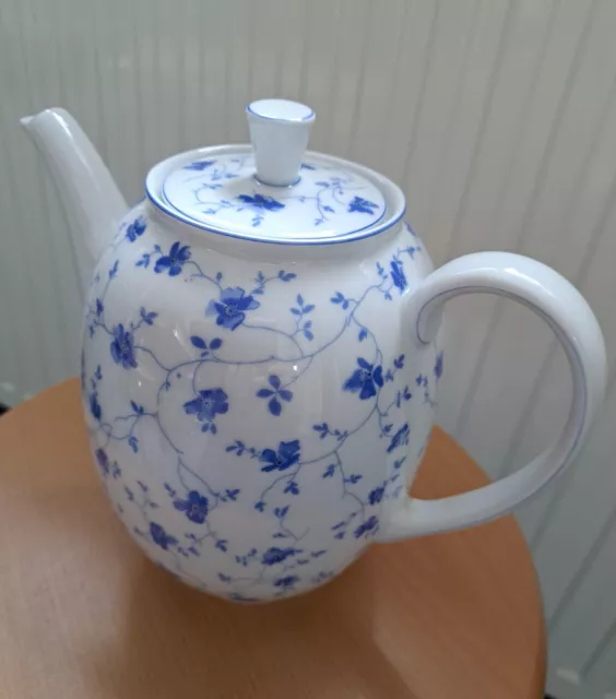 Arzberg Blaublüten Kaffeekanne 1,4L 20cm Vintage Landhausstil alt 1947-1970