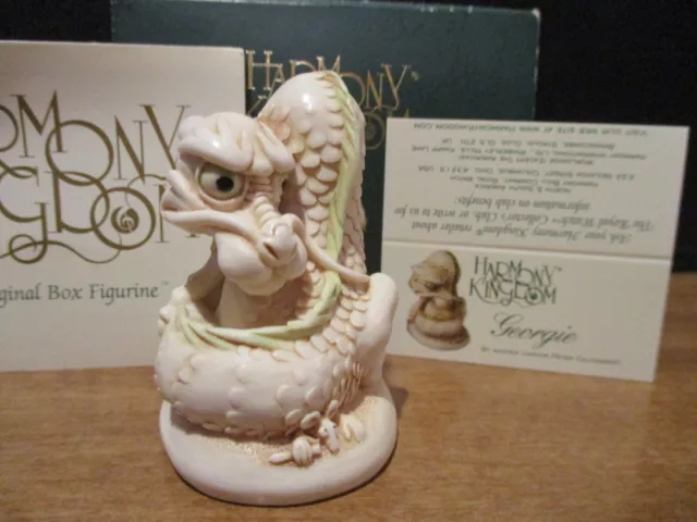 Harmony Kingdom Georgie Dragon Hard Body UK Made Marble Resin Netsuke