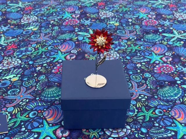 Schöne rote Kristallblume SWAROVSKI Crystal Flowers Domoni 848452
