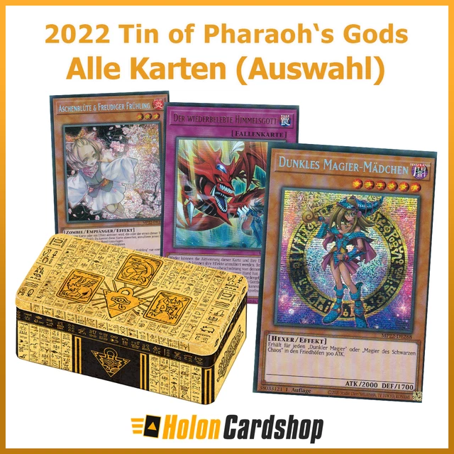 YUGIOH MEGA TIN 2022 Tin of the Pharaoh's Gods Alle Karten Deutsch