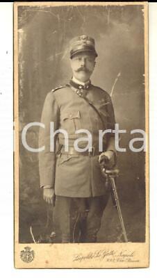 1910 ca NAPOLI Ritratto di ufficiale del 34° Reggimento Fanteria - Foto 8x15 cm